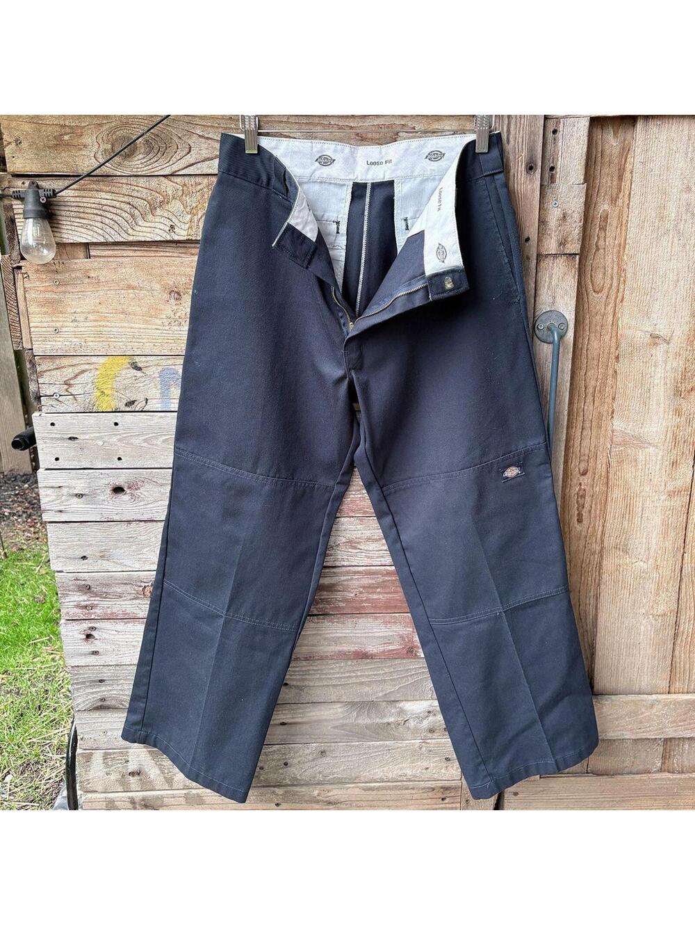 Dickies Loose Fit Work Pants in Navy
